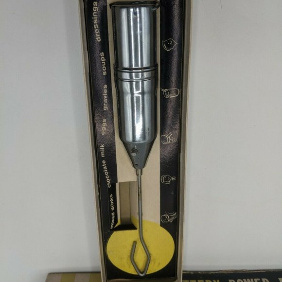 Vintage Bi-Cor Battery Power Mixer Stainless Steel Model No. 968 - Picture 2 of 2